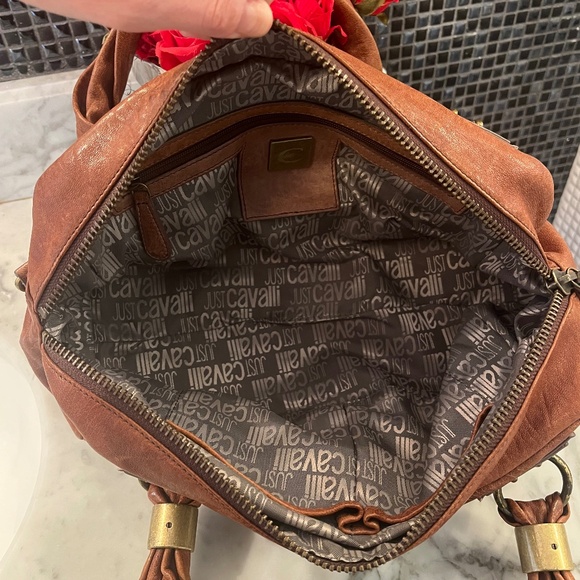 Authentic just CAVALLI leather handbag - Picture 3 of 10